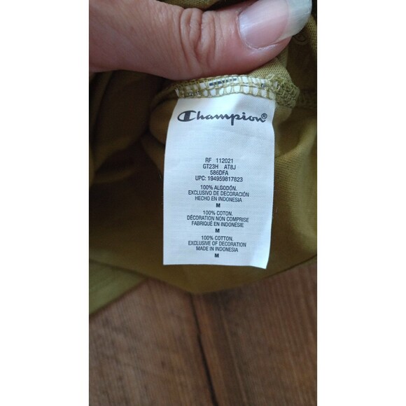 NWT Men's Champion Classic T-Shirt Westwood Olive Earth C Logo, Medium - Picture 8 of 8